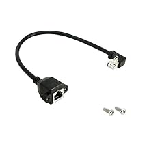 SinLoon RJ45 Ethernet Adapter Cable 90 Angle Right Male to Famale Ethernet Switch Adapter Cable for CAT 5/CAT 6 LAN Ethernet Socket Connector Adapter Cat5 Cat6 CableRight