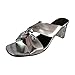 Sandales pour Femmes Pantoufles à Talons en Cristal Talon Transparent Sandales de Mode à Bretelles croisées,Crystal et Pantoufles, Femme Transparent Suivre avec des Sandales