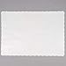 Off-White Colored Paper Placemat with Scalloped Edge - 1000/Case Size: 10" x 14"