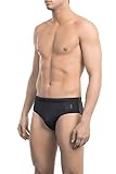 Costume uomo slip Bikkembergs Costume Mare Piscina Uomo Slip con Logo Stampato a Caldo (XL, Nero)