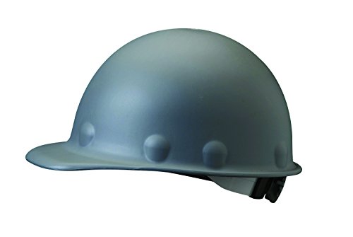 Fibre-Metal by Honeywell P2ARW09A000 Super Eight Ratchet Fiber Glass Cap Style Hard Hat, Grey