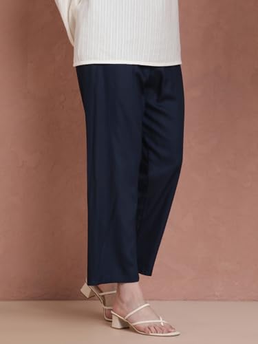 Image of TWIN BIRDS Women Viscose Kurti Pants | Straight Fit Ethnic Daily Trousers