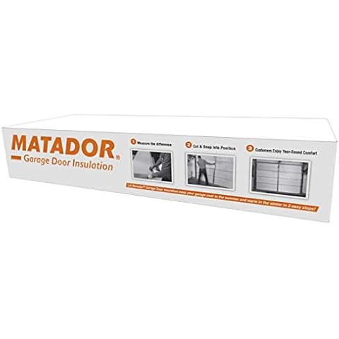 Matador SGDIK001 Garage Door Insulation, Large, White Cover
