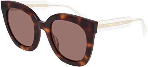 Gucci Women's Anima Décor Square Sunglasses, Havana/Brown, One Size