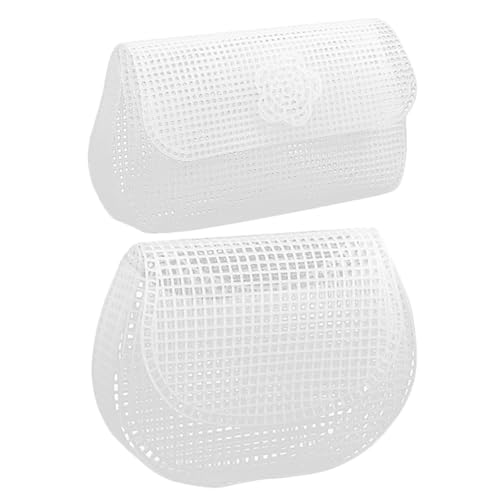 Flusso d'aria e resistenza al vento: la struttura a rete favorisce il flusso d'aria, garantendo un fresco e arioso, griglia di plastica all'uncinetto per borsa, rete di plastica fine