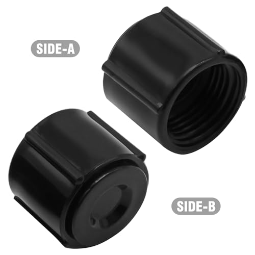 Image of Anxingo 2 Pcs Low Point Drain Seals and Caps, Replacement for RV Camper Travel Trailer, Replace for 1 /2 Inch Hot and Cold Water Lines