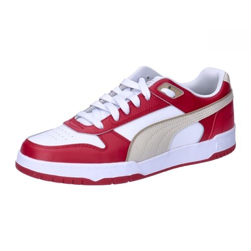 PUMA Rbd Game Low, Zapatillas de Deporte Unisex adulto, Puma White Club Red Alpine Snow, 37 EU