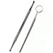 Majestic Bombay Double End Dog Dental Tooth Scaler Tartar Remover + Stainless Steel Dental Inspection Mirror