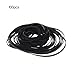 YOGOTEU 100PCS Mix Size Flat Belts 3mm Rubber Belts Cassette Tape Belt 40-135mm Fold Length for DVD Drives Belt Assortment for Cassette Player