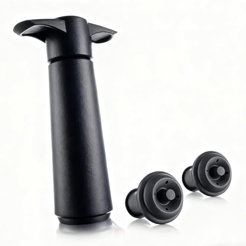 Pompa Vino, con 2 Tappo a Vuoto, Pompa Salvavino Tappo