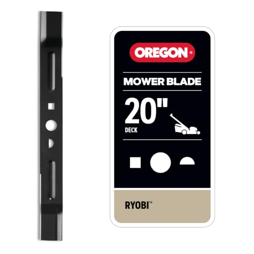Oregon 20 Inch Lawn Mower Blade Mower Blade for 20 Deck 19-15/16 Length Direct Replacement for Ryobi AC04029 & Fits Ryobi RY401170 Push / RY401180 SP (1 Pack)