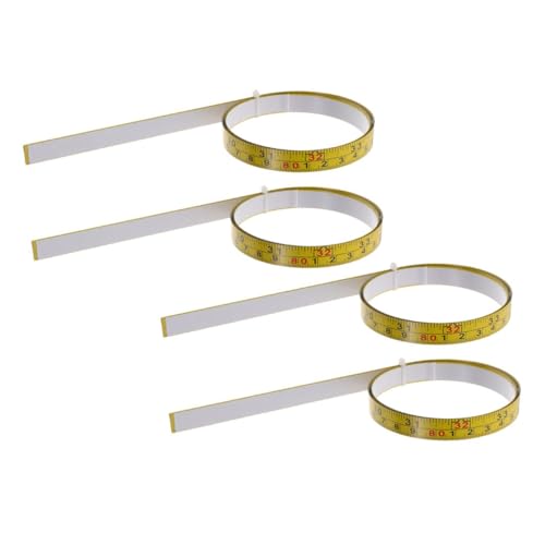 Cinta métrica adhesiva de acero LIFKOME 4 piezas miniatura 1