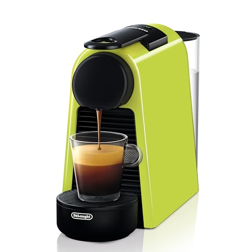 Nespresso De’Longhi Essenza Mini Kaffeekapselmaschine Lime Green, 19 Bar Pumpendruck, 0,6l Wassertank, für Espresso & Lungo, kleine Maschine – große Kaffeemomente, EN85.L