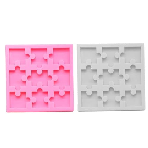 TSMORY Molde de silicona hecho a mano para hacer rompecabezas, molde de silicona para hacer joyas, colgantes, herramientas de manualidades