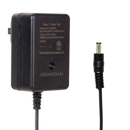 jssandan 12V Charger for Kids Ride on Car, 12V Charger Ride On Toys, 12V 500MA Power Adapter, Universal Charger for Ride-Ons Toys,Electric Baby Carriage