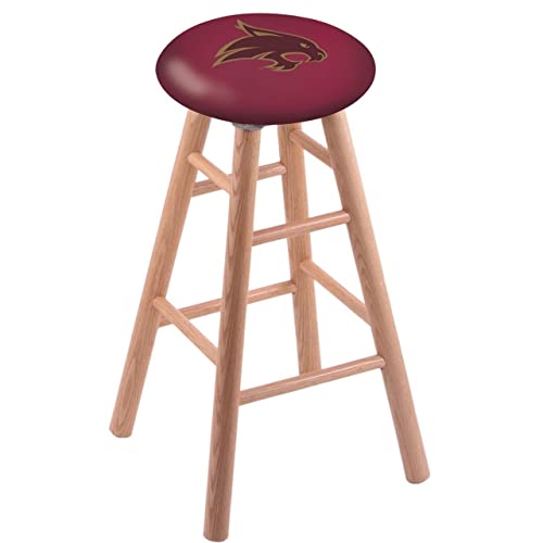 Holland Bar Stool Co. Oak Bar Stool in Natural Finish with Texas State Seat by The