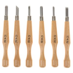 6pcs Wood Carving Woodwork Tool Set Woodcraft Carpentry Professional ...