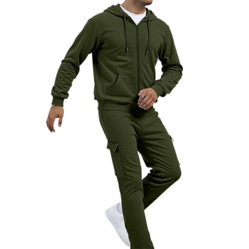 Men's Tracksuits 2 Piece Set Zip Up Hoodie and Sweatpants Sets Casual Sweat Suits Athletic Tracksuit Outfits 2025