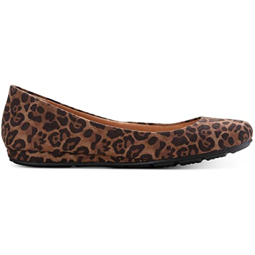 Sun + Stone Womens Eliana Microfiber Ballet Flats Brown 6.5 Medium (B,M)2