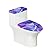 Kathyboom Blue Purple Marble Toilet Lid Cover Dust Splash Resistant Toilet Seat Covers Durable Tank Lid Cover Fit Most Round and Elongated Oval Toilet