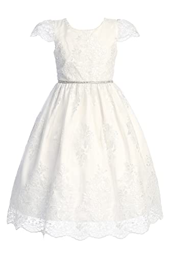 Made in USA - Plus Size First Communion Dress for Girls - 1st Holy Communion Dresses - Vestido Primera Comunion para Niña