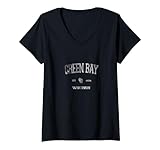 Photo Gallery donna classic green bay wisconsin wi state vintage sport style maglietta con collo a v Photo Gallery donna classic green bay wisconsin wi state vintage sport style maglietta con collo a v