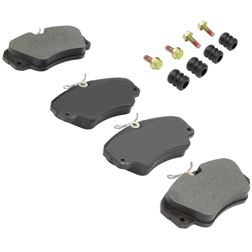 Image of QUALITY-BUILT Front Semi-Metallic Brake Pads, Premium 1001-0720M, Compatible with 1997-2001 Cadillac Catera