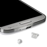 PortPlugs Silicone Anti Dust Plugs for Android Micro USB Port & Earphone Jack - Best Cell Phone Dust Plug Set | White (5-Sets)