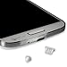 PortPlugs - 5 Pairs of Silicone Anti Dust Plugs for Android Micro USB Port & 3.5mm Earphone Jack - Cell Phone Dust Plug Set - Protection from Splashes, Dirt & Pocket Lint (White)