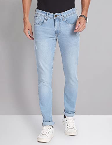 Image of Arvind Skinny Fit Distressed Jeans