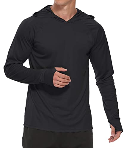 Susclude Men's UPF 50+ Sun Protection Hoodie Shirts Long Sleeve Fishing Shirts2