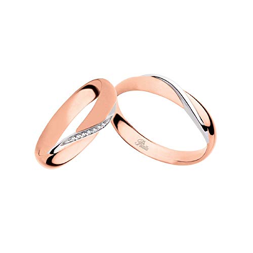  Fedi Polello in oro bianco e oro rosa 18 Kt 750/1000 con diamanti 2892DRB-URB - 7