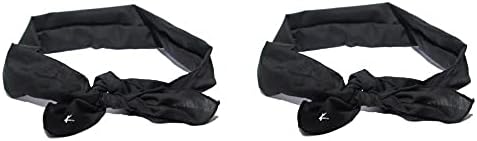 Original Cooling Bandana Neckwear Combo 2 Packs-Buy and Save 11percent,Solid Black and Solid Black,One Size Fits All