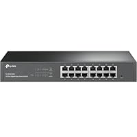 TP-Link 16-Port Gigabit Smart Ethernet Switch, 10/100/1000Mbps RJ45 ports, Network Monitoring, VLAN, Energy Power Saving, Easy Set-up & Management, Plug & Play (TL-SG1016DE)