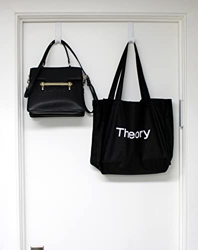 Dependable Industries Inc. Essentials Over-The-Door Hanger Hook Set – 4-Pack Of 3.5 In., Plastic Over-The-Door Hangers & White Over-The-Door Hooks – Over-Door Hooks For Hanging Clothes & Towels #TOP7