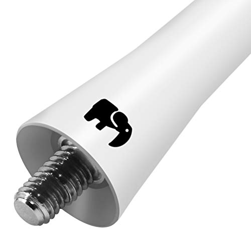 One250 2.5" Inch Short Rubber Antenna, Compatible With Gmc Sierra (2000-2023), Gmc Canyon (2015-2023), Gmc Acadia (2007-2019), Gmc Terrain (2010-2017) - Designed For Optimized Fm/Am Reception (White) #TOP5
