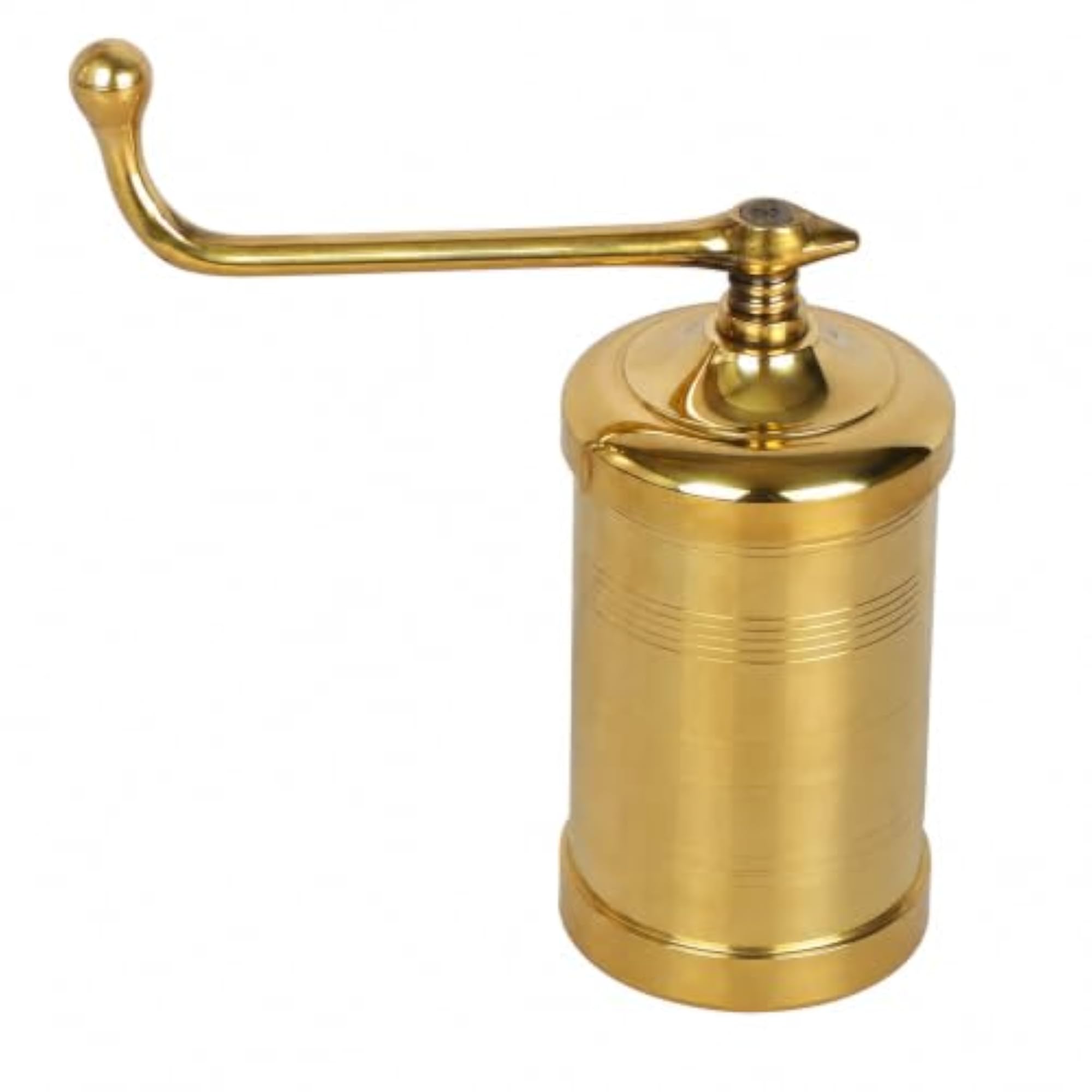 Brass Manual Spice Grinder with 7 Disc Plates, 500 ml