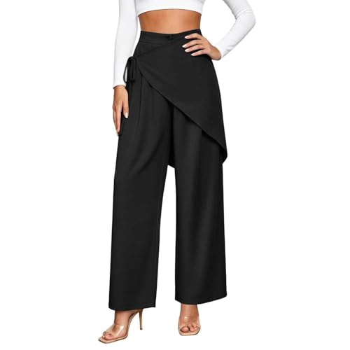 Pantalon large femme coupe originale jupe culotte legere voyage