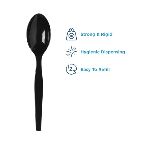 Image of Dixie SSS51 Spoon Refill, for SmartStock Dispenser, 960 /CT, Black