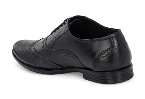 Image of MACTREE Men's Genuine Leather Brogue Lace Up Formal Shoes