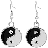FOMIYES Pendientes Chinos Vintage de Mujer Ligeros y Duraderos Diseño Tai Chi Bagua Accesorios de Moda Únicos para Dama