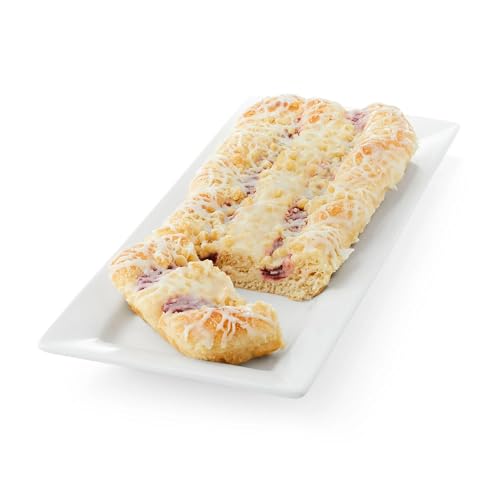 Dallas Distributing Strawberry Cheese Danish Pastry, Whole 14 oz Clamshell,