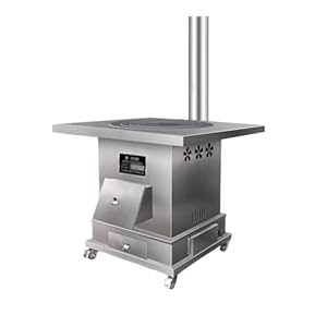 Cenz-888 Edelstahl Kachelofen Mobil