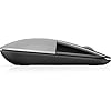 HP Z3700 Mouse Wireless, Sensore Preciso, Tecnologia LED Blue, 1200 DPI, 3 Pulsanti, Rotella Scorrimento, Ricevitore USB Wireless 2.4 GHz Incluso, Design Pratico e Confortevole, Argento