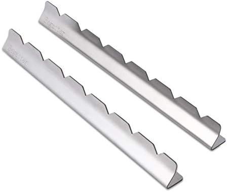 Begatter Kabob Skewer Rack for Shish Kebabs, Universal Barbecue Skewer Holder for Grill, 304 Stainless Steel, 14.8 Inches Long, 2 PCS