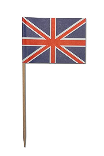 Fahnenpicker Großbritannien 10 cm, 50-teilig