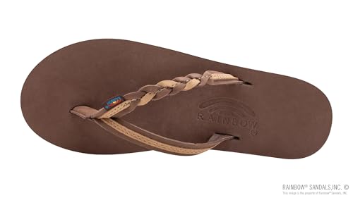 Image of Rainbow Sandals Women's Double Layer Flirty Braidy Premier Leather w /Single Braided Strap