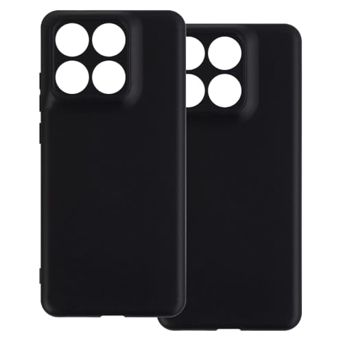 UOGNADGD 2�� TPU�P�[�X Motorola Edge 70 Fusion 5G 7000 mAh XT2605-2 �Ƃ̌݊������� �X�}�z�J�o�[ - �ϏՌ��t���L�V�u���ی�A�N�Z�T���[ �����J�b�g���H (�u���b�N+�u���b�N)