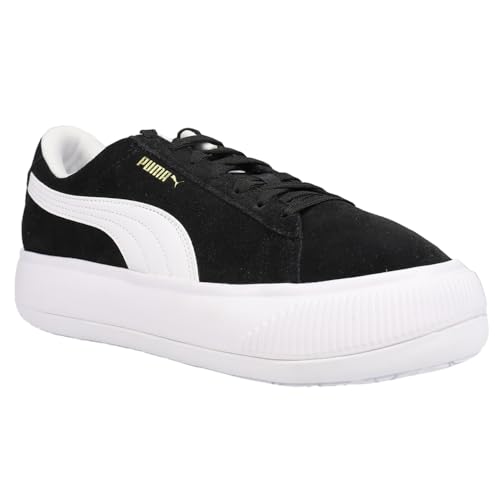 PUMA Womens Suede Mayu Platform Sneakers Shoes Casual - Black2