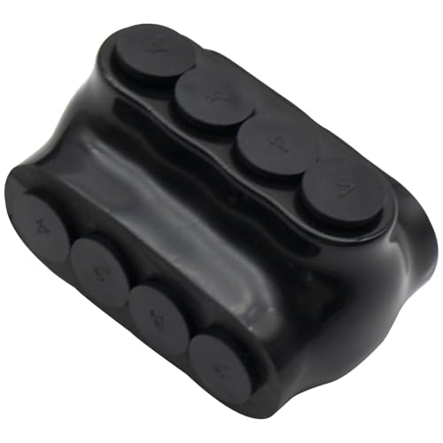 4-14 AWG Insulated 4 Port Inline Splice Connector Black Wire Connectors,Allen Hex 5/32" Insulated Cable Connectors Pre-Loaded Oxide Inhibitors,UL Listed(1pcs)
